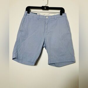 Polo Ralph Lauren Men’s Shorts Sz 30 Blue Striped Cotton 9” Inseam Preppy Beach